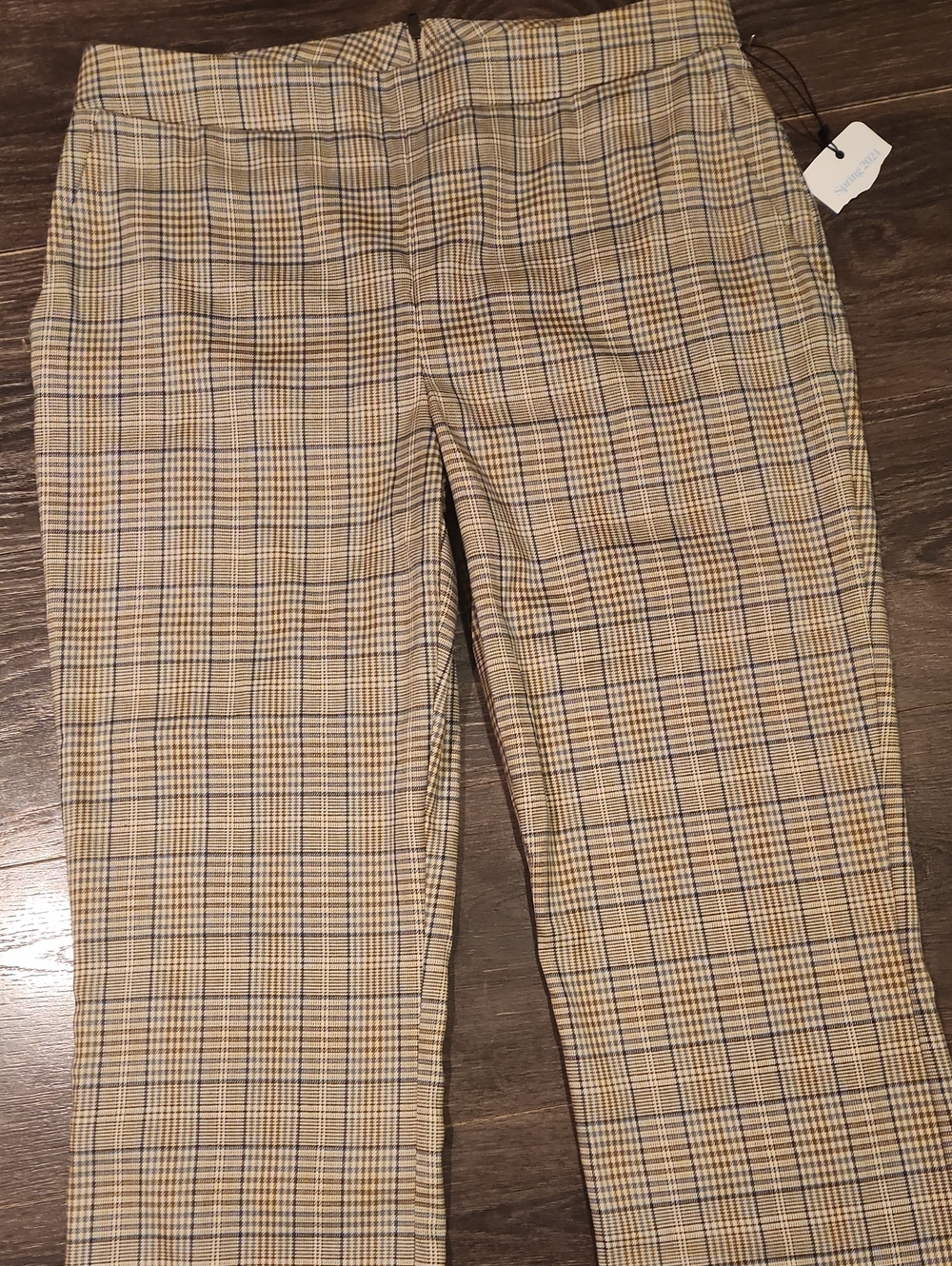 ❤️ NWT! CABI HIGH RISE KICK CROP TRIBUTE TROUSERS IN PLAID, 8 (29) style# 6481 - Picture 5 of 10